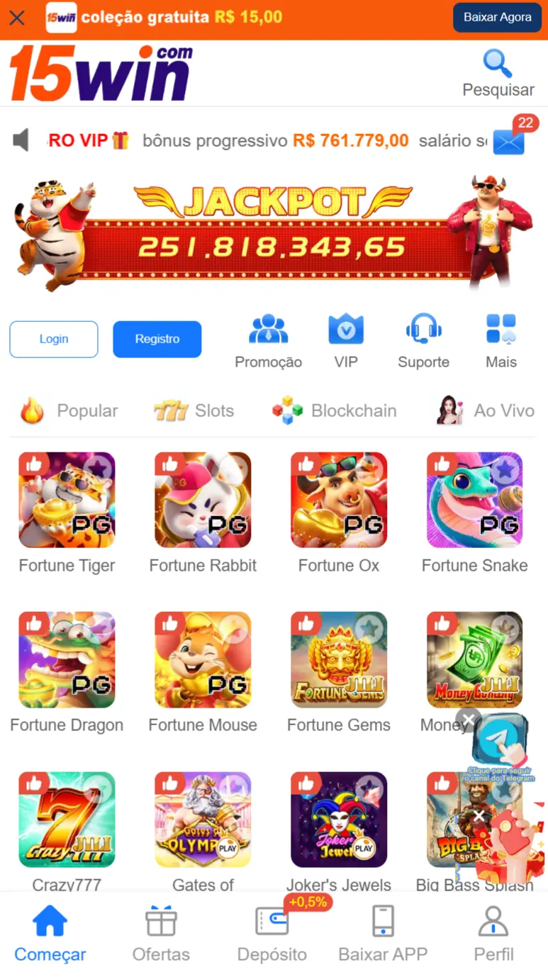 15win Jogue hoje slots certificados Jogue e Ganhe